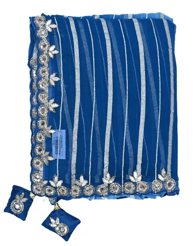Embroidered Border Saree, wholesale sarees at Sumeet Wholesale Raipur