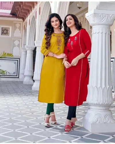 Fancy Rayon Kurti, wholesale ladies wear at Sumeet Wholesale Raipur