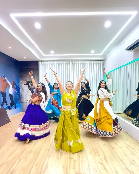 Navratri garba dance in Sumeet outfits